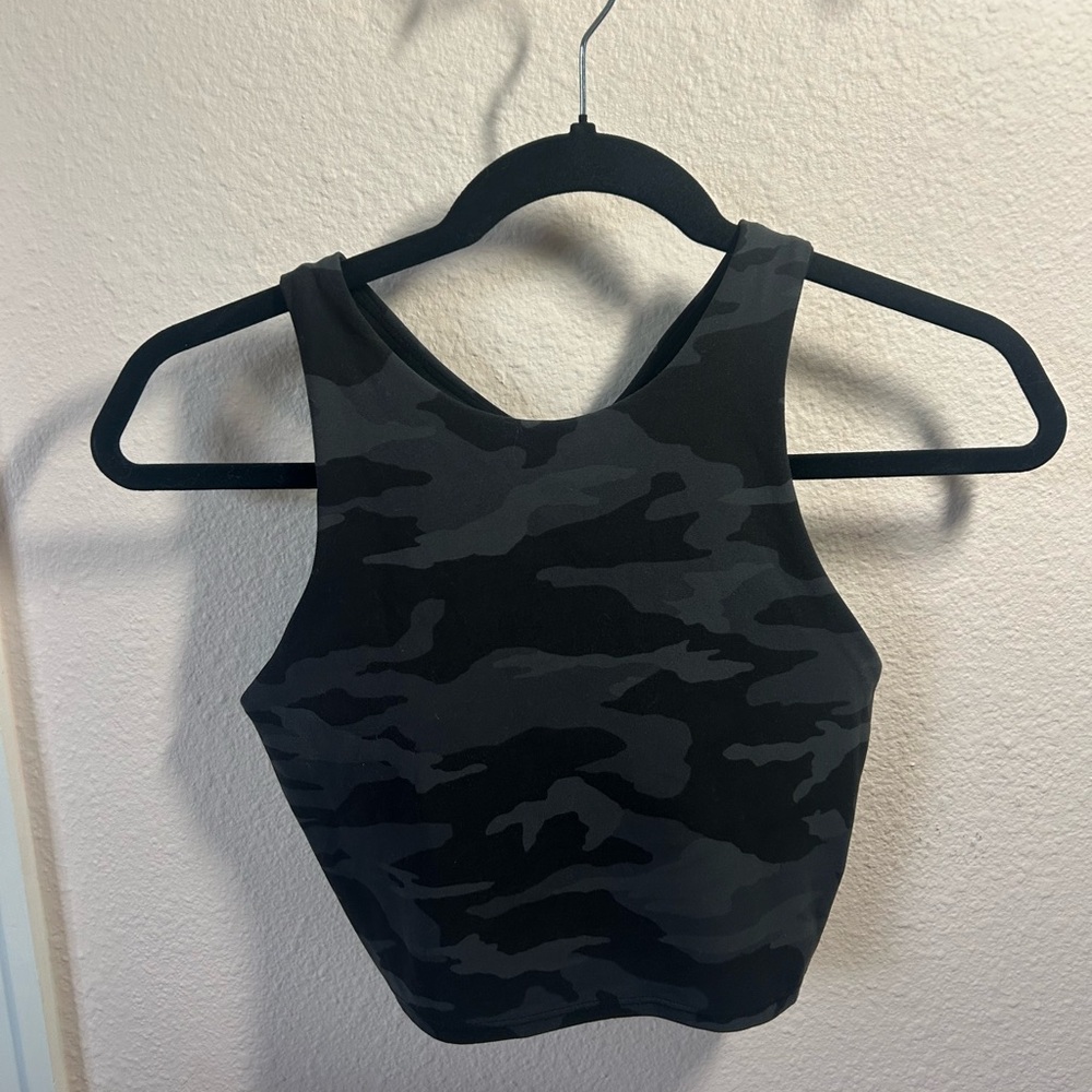 Athleta Black Camouflage Tank